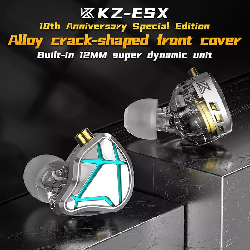 KZ ESX Auriculares dinamicos HIFI Version 10 aniversario